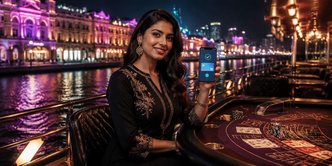 Live Baccarat table showing players in Delhi Connaught Place